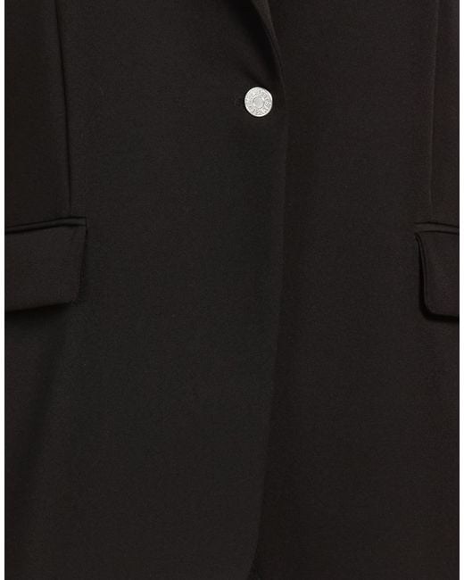 Moschino Black Blazer Polyester, Elastane