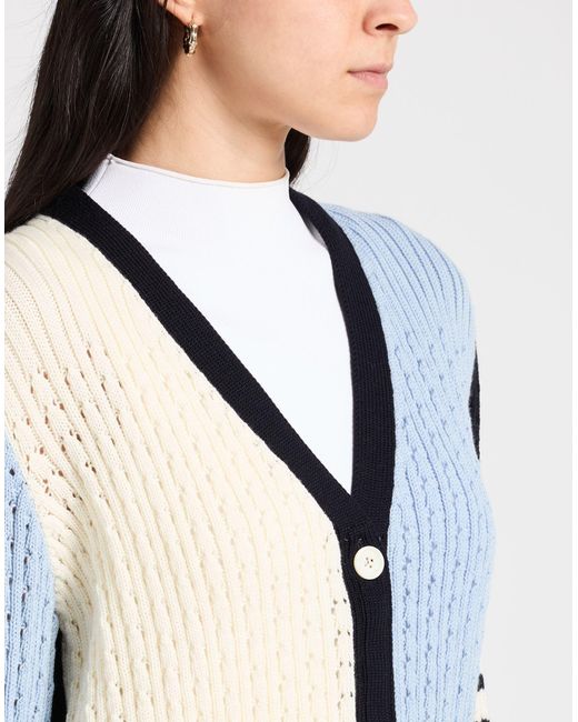 Thom Browne Blue Cardigan Virgin Wool