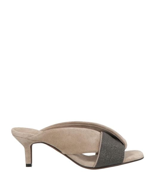 Brunello Cucinelli Gray Sandals
