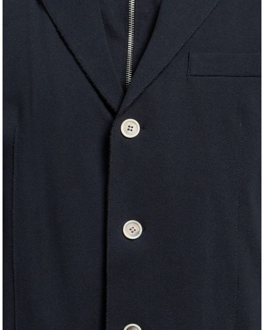 Eleventy Blue Jacket Cotton, Polyamide, Elastane for men