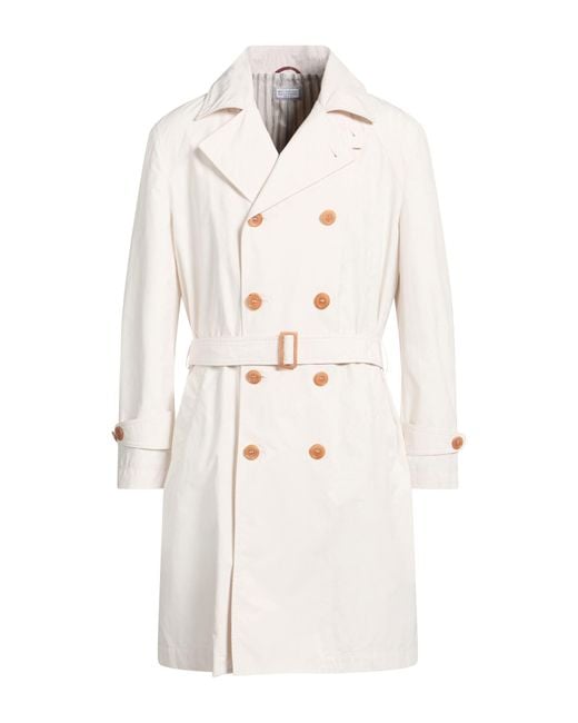 Brunello Cucinelli White Overcoat & Trench Coat for men
