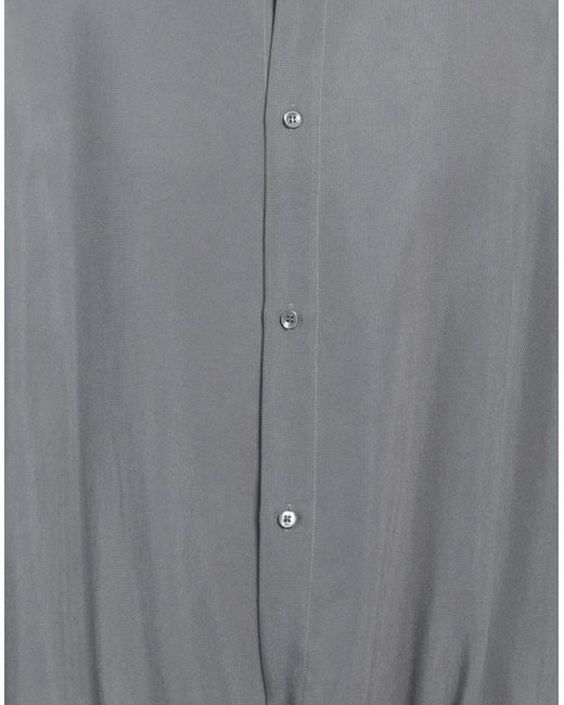 Giorgio Armani Gray Shirt Cupro for men