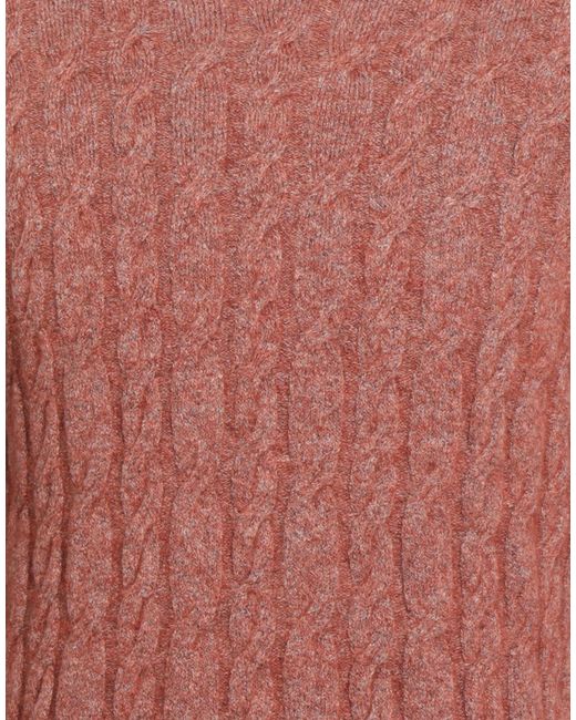Kangra Red Rust Sweater Cotton, Alpaca Wool, Polyamide, Wool, Elastane for men