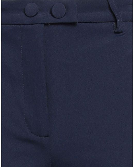 Cristinaeffe Blue Pants Polyester, Elastane