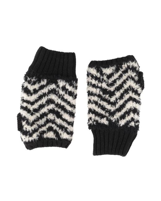 Kris Van Assche Black Gloves Merino Wool, Polyamide for men