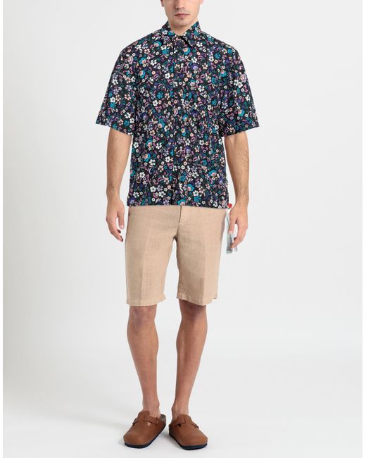 Off-White c/o Virgil Abloh Blue Flowers Summer Shirt for men