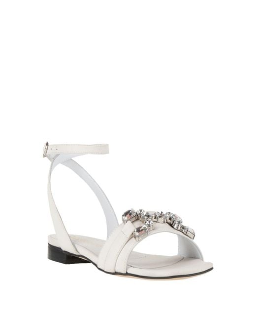 Bervicato White Sandals