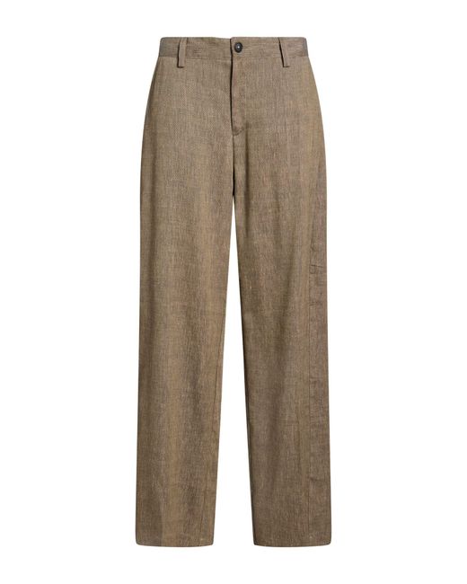 Massimo Alba Natural Pants Linen, Virgin Wool