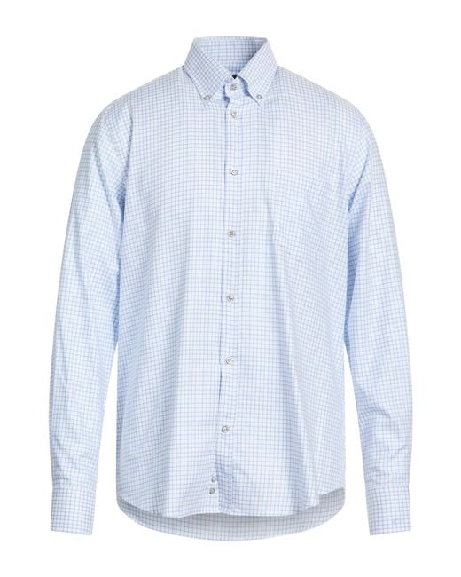 Paul & Shark Blue Light Shirt Cotton for men