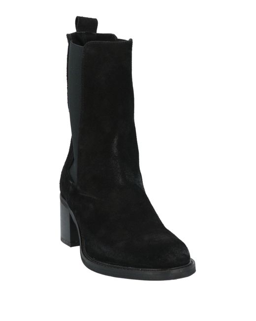 Trend Black Ankle Boots Leather