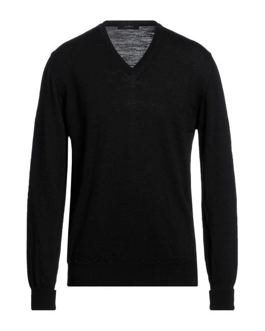 Pullover Alpha Studio de hombre de color Black
