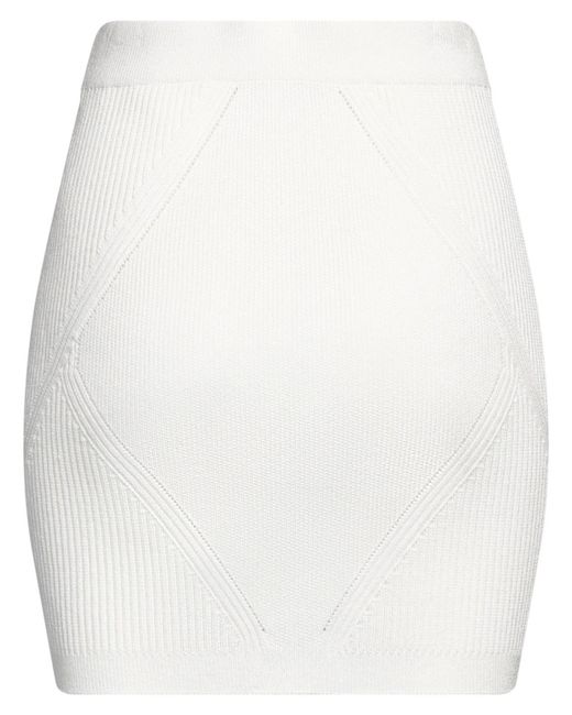 Balmain Natural Mini Skirt