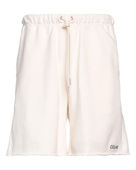 Céline White Shorts & Bermuda Shorts for men