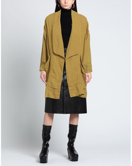 ALESSIA SANTI Multicolor Overcoat & Trench Coat Linen