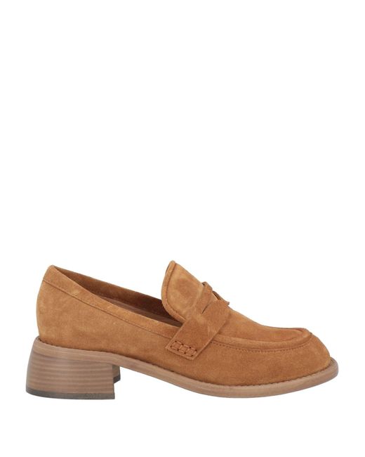Free Lance Brown Loafers Leather