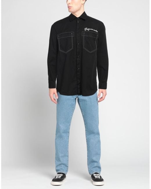 Camicia di DSquared² in Black da Uomo