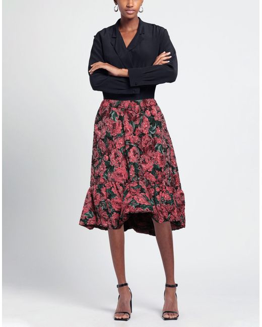 Jupe midi Comme des Garçons en coloris Red