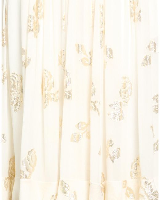 Chloé White Maxi Skirt Silk, Polyester