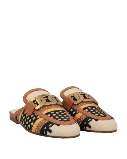 Tod's Brown Mules & Clogs