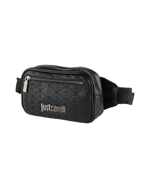 Just Cavalli Black Belt Bag for men