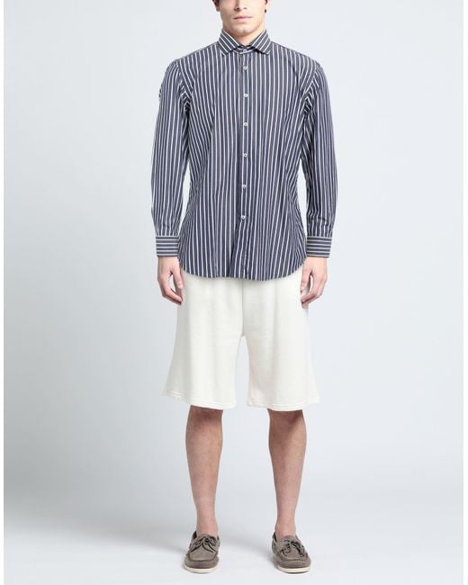 BRANCACCIO Blue Shirt Cotton for men