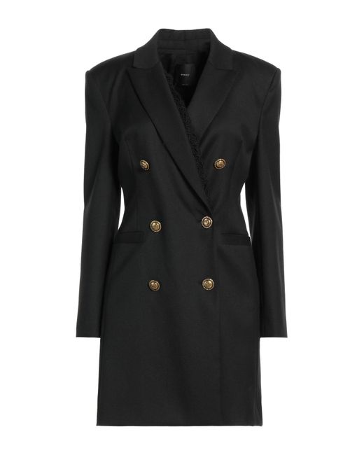 Pinko Black Overcoat & Trench Coat