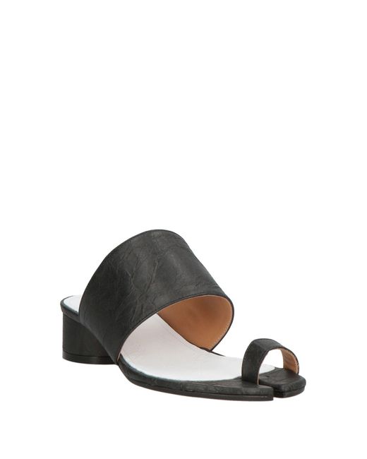 Maison Margiela White Thong Sandal Textile Fibers