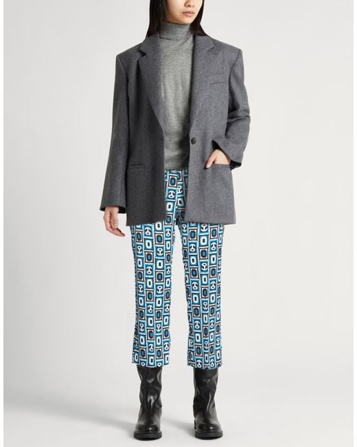 Marella Blue Pants Polyester