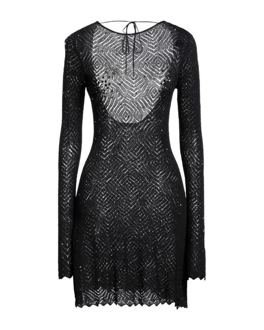 Alessandra Rich Black Mini Dress