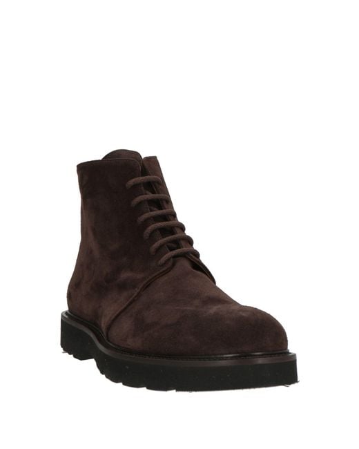 Giovanni Conti Brown Ankle Boots Leather for men