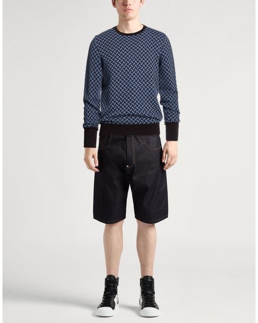 Drumohr Blue Sweater Cashmere for men