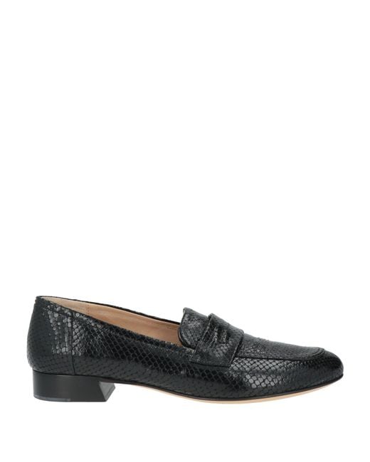 Pomme D'or Gray Loafers Leather
