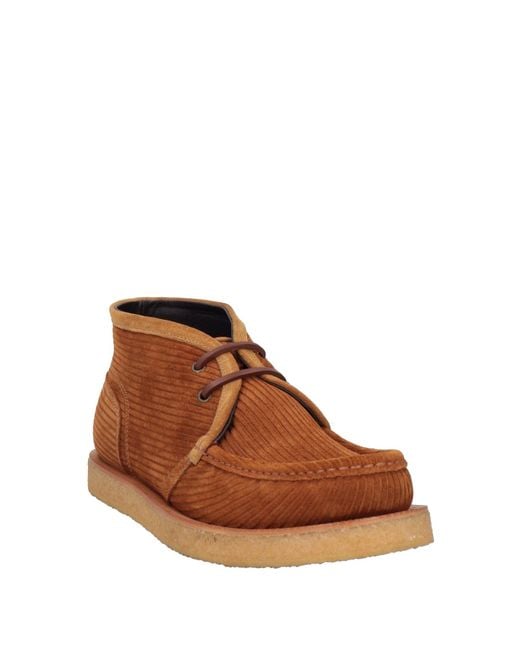 Dolce & Gabbana Brown Ankle Boots Leather for men