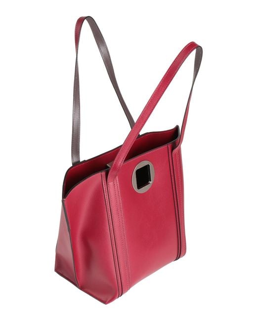 Cerruti 1881 Red Shoulder Bag Cow Leather