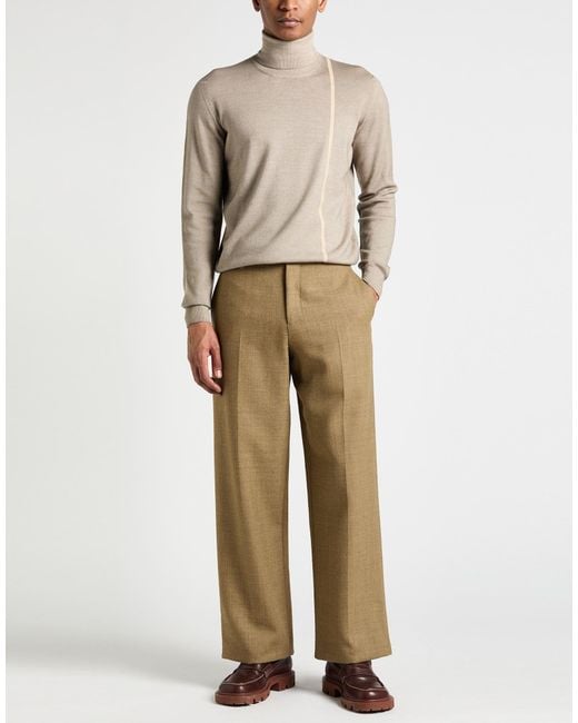 Burberry Natural Camel Pants Wool for men