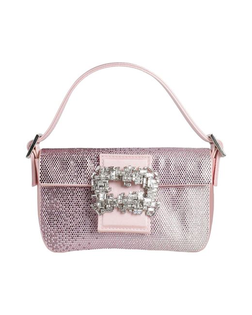 Gedebe Pink Handbag Textile Fibers