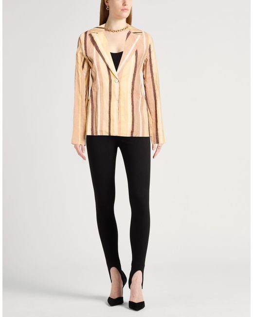 Yes Zee Natural Blazer Linen