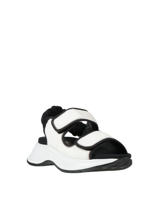 Hogan White Sandals