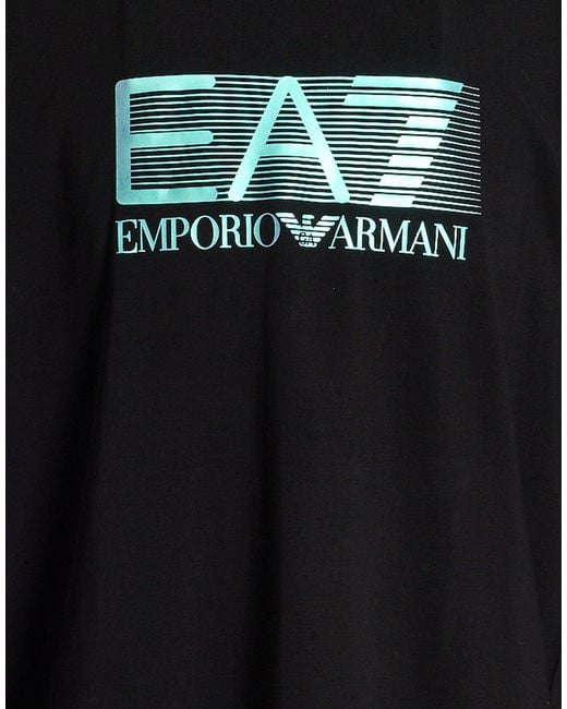 EA7 Black T-Shirts for men