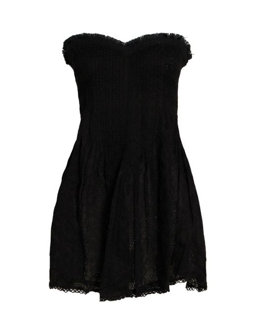 Poupette Black Mini Dress Cotton