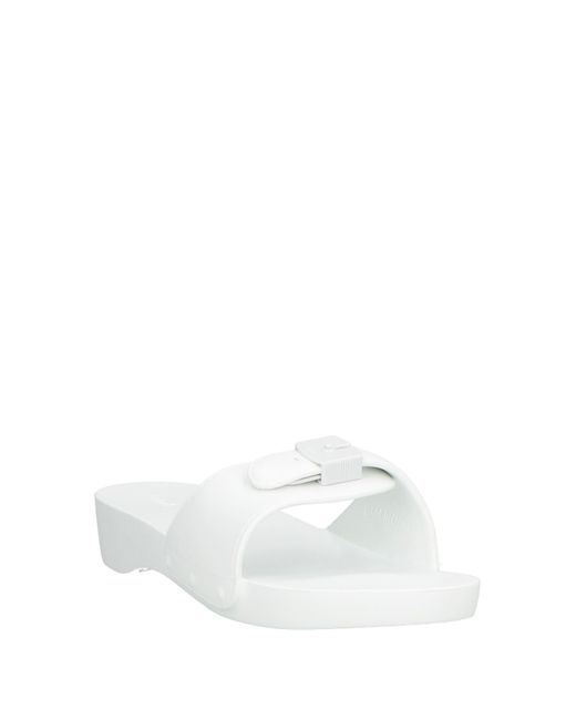 Scholl White Iconic Sandals Rubber