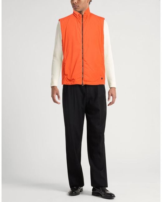 Paul & Shark Orange Vest Polyamide, Elastane for men