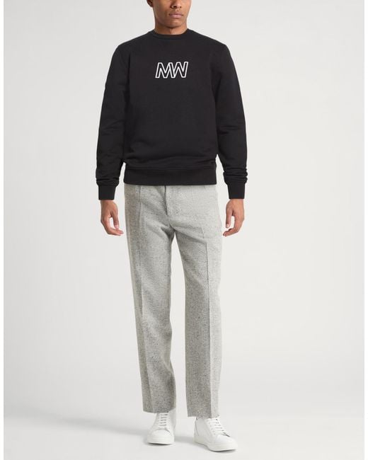 Kiton Black Sweatshirt Cotton for men