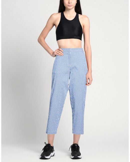 Ottod'Ame Blue Azure Pants Cotton, Elastane