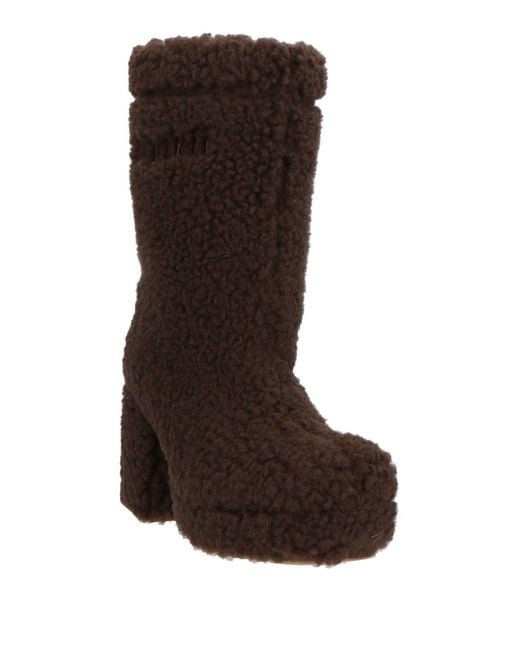Inuikii Brown Ankle Boots Textile Fibers