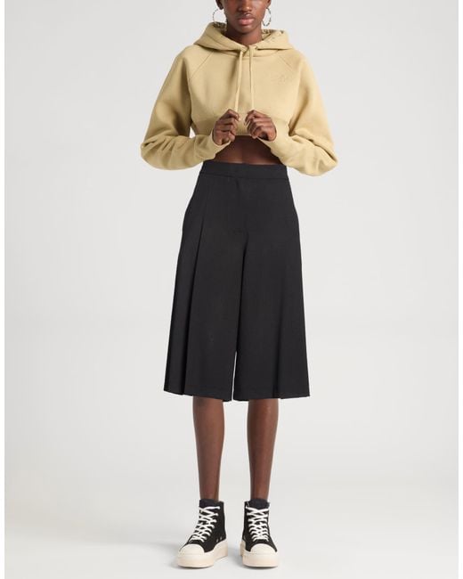 Kaos Black Shorts & Bermuda Shorts Polyester, Viscose, Elastane