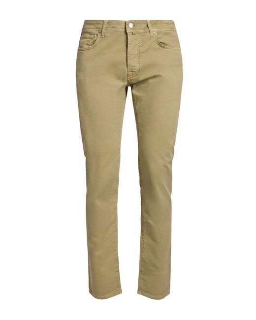 Jacob Cohen Natural Pants Cotton, Elastane for men