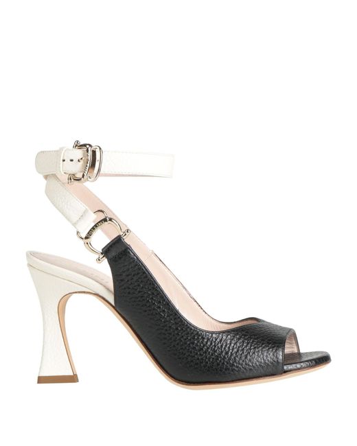 Pollini Metallic Sandals