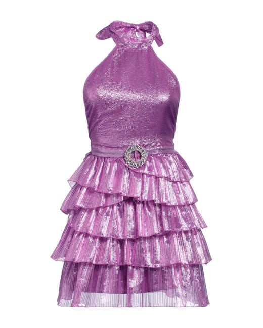 LA SEMAINE Paris Purple Mini Dress