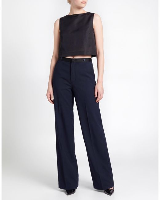 Dondup Blue Pants Virgin Wool, Elastane